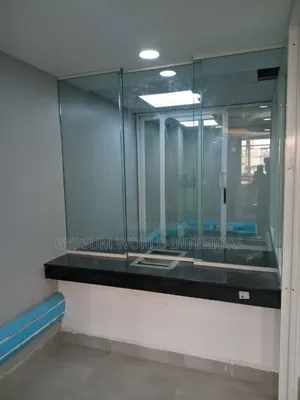 Glass Partitions and Aluminium Flame