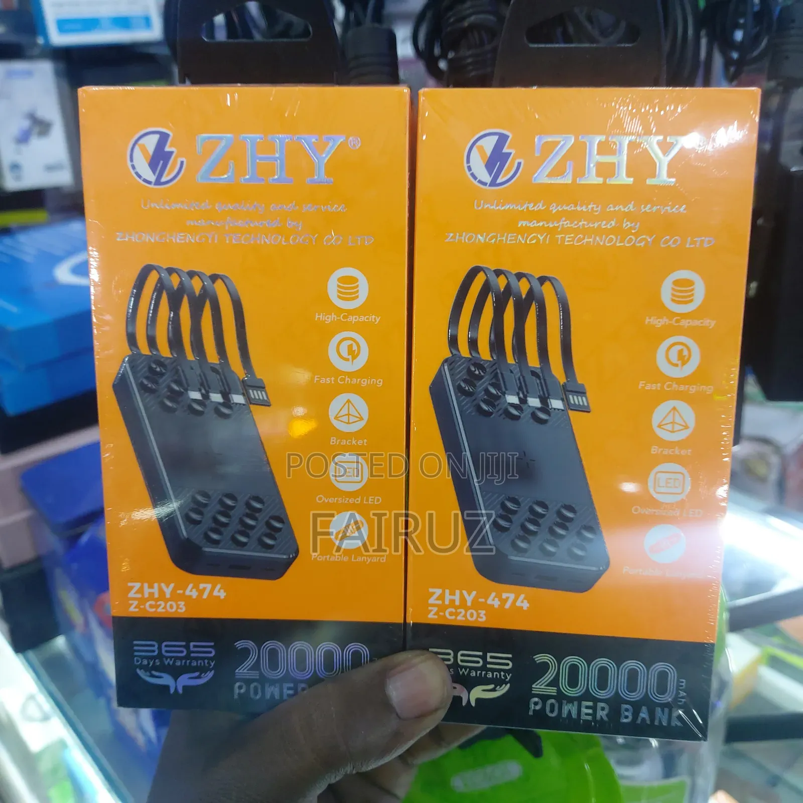 20000mah Super Fast Power Bank Zhy-474