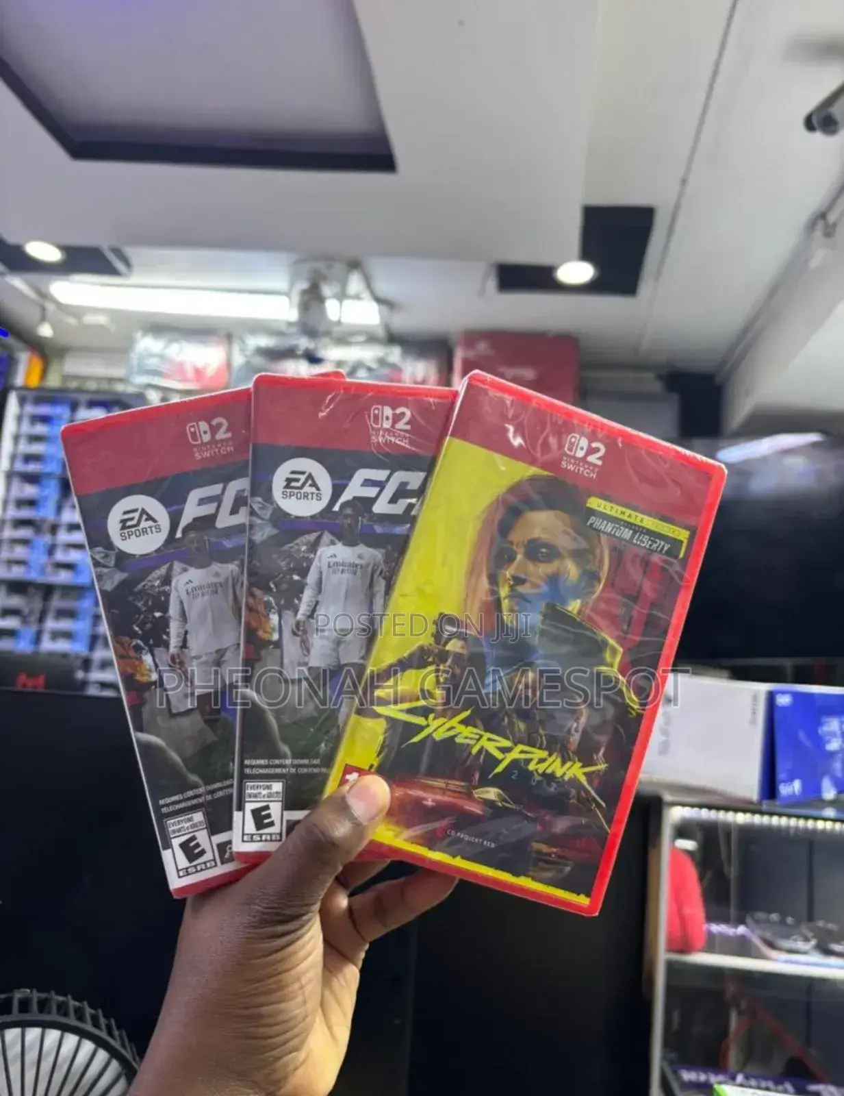 Fc26 and Cyberpunk 2077 Games for Nintendo Switch 2.