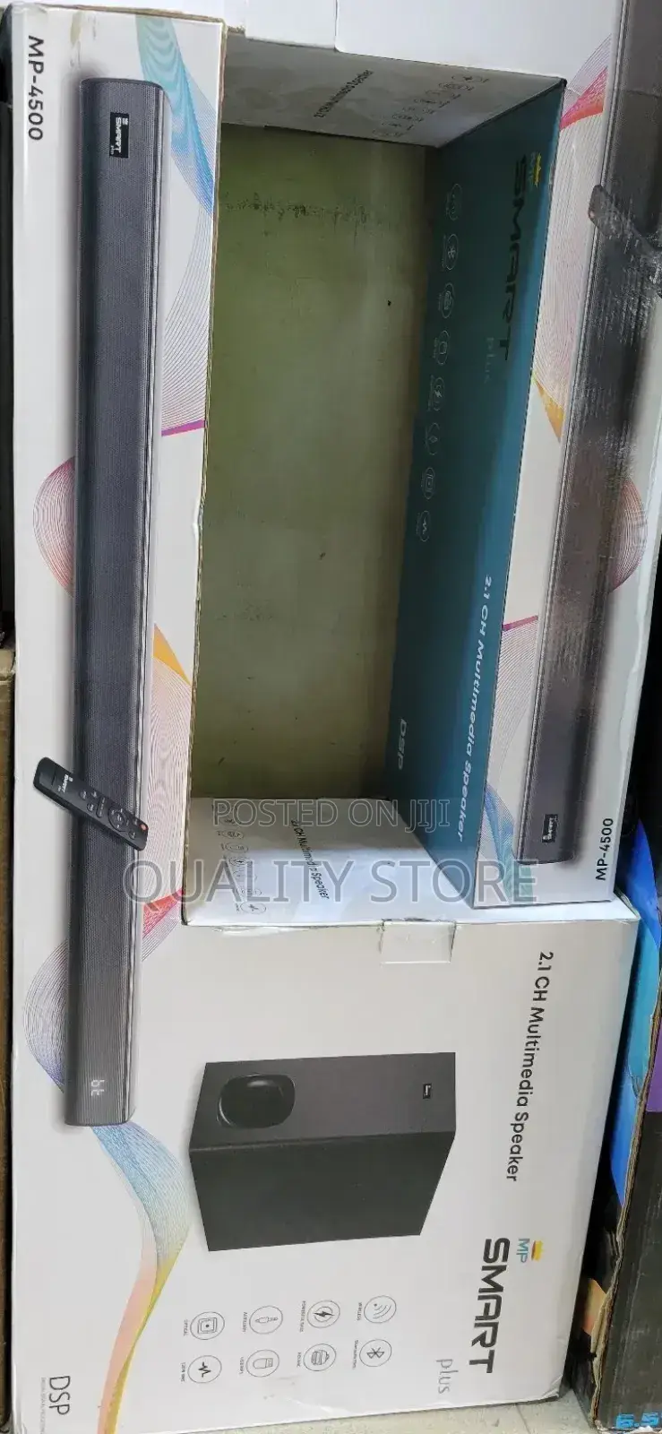 Smart Plus Sound Bar 2.1 Multimedia Speaker System Mp-4500
