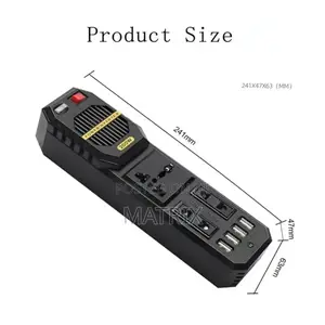Car Power Inverter 200w 12v to 220v Charger