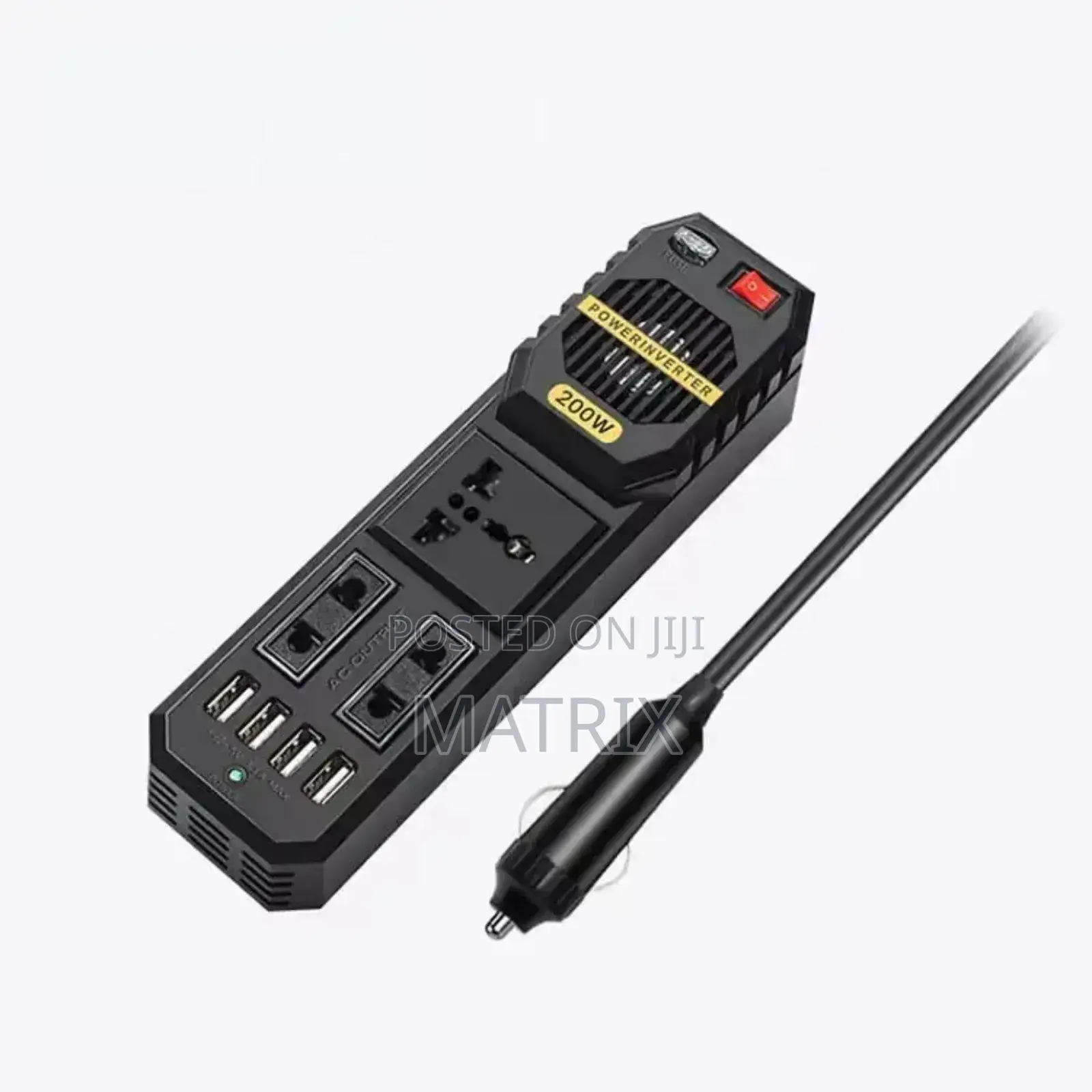 Car Power Inverter 200w 12v to 220v Charger