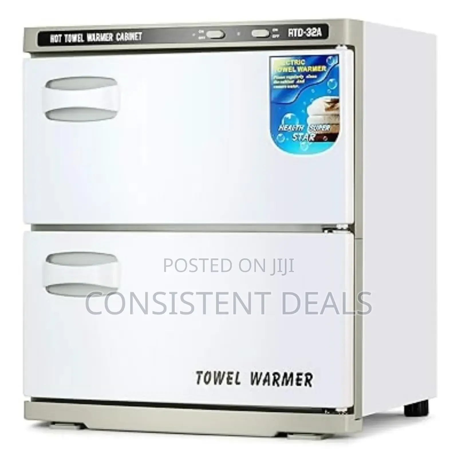 Double-decker Hot Towel Cabinet Warmer Uv Sterilizers Beauty Salon Spa