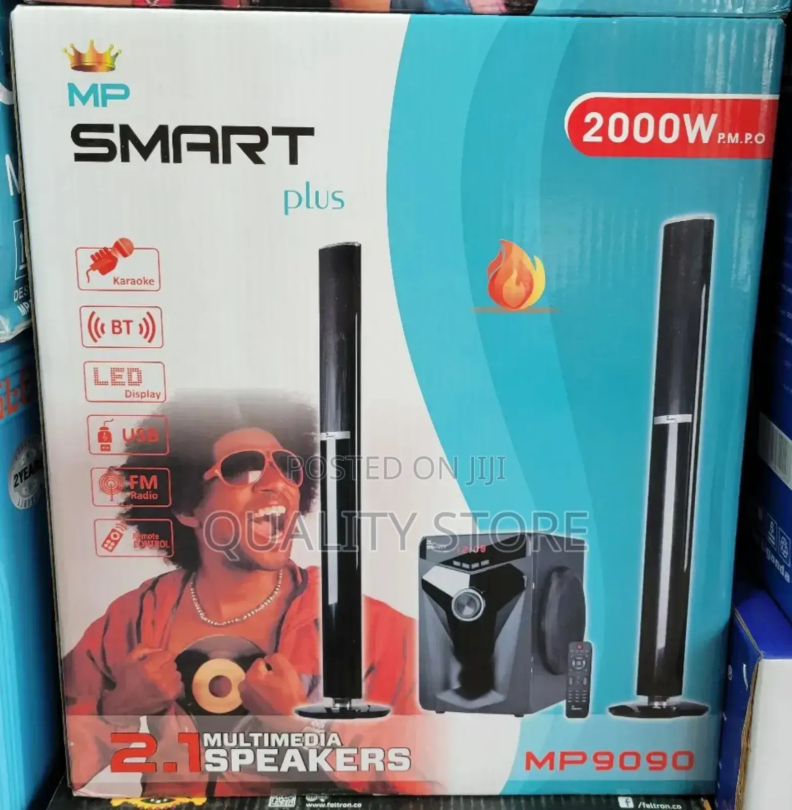Smart Plus 2.1 Multimedia Speaker System Mp-9090 2000w