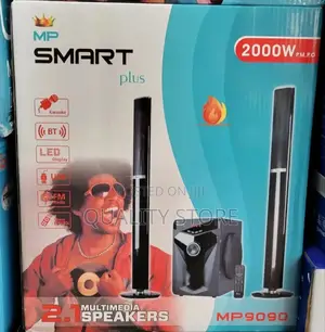 Smart Plus 2.1 Multimedia Speaker System Mp-9090 2000w