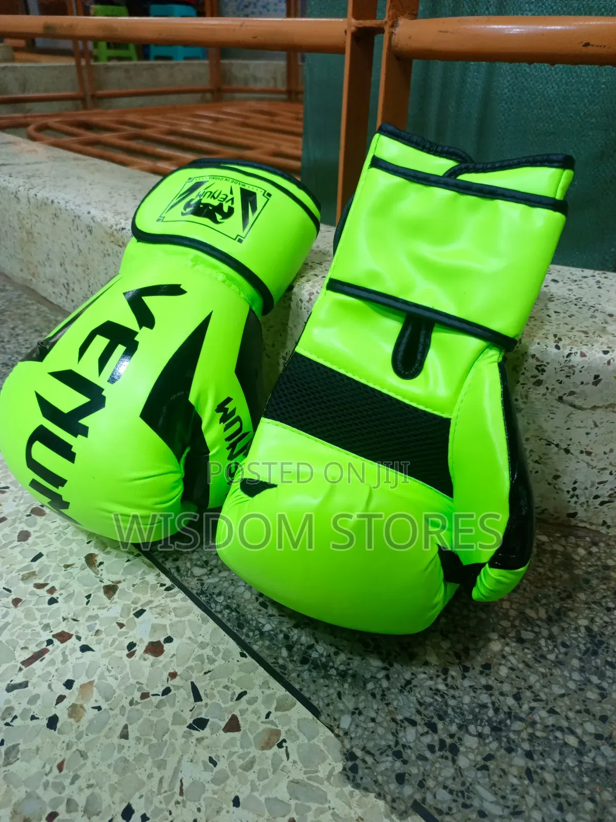 Venum Elite Boxing Gloves in a Neon Yellow Colorway