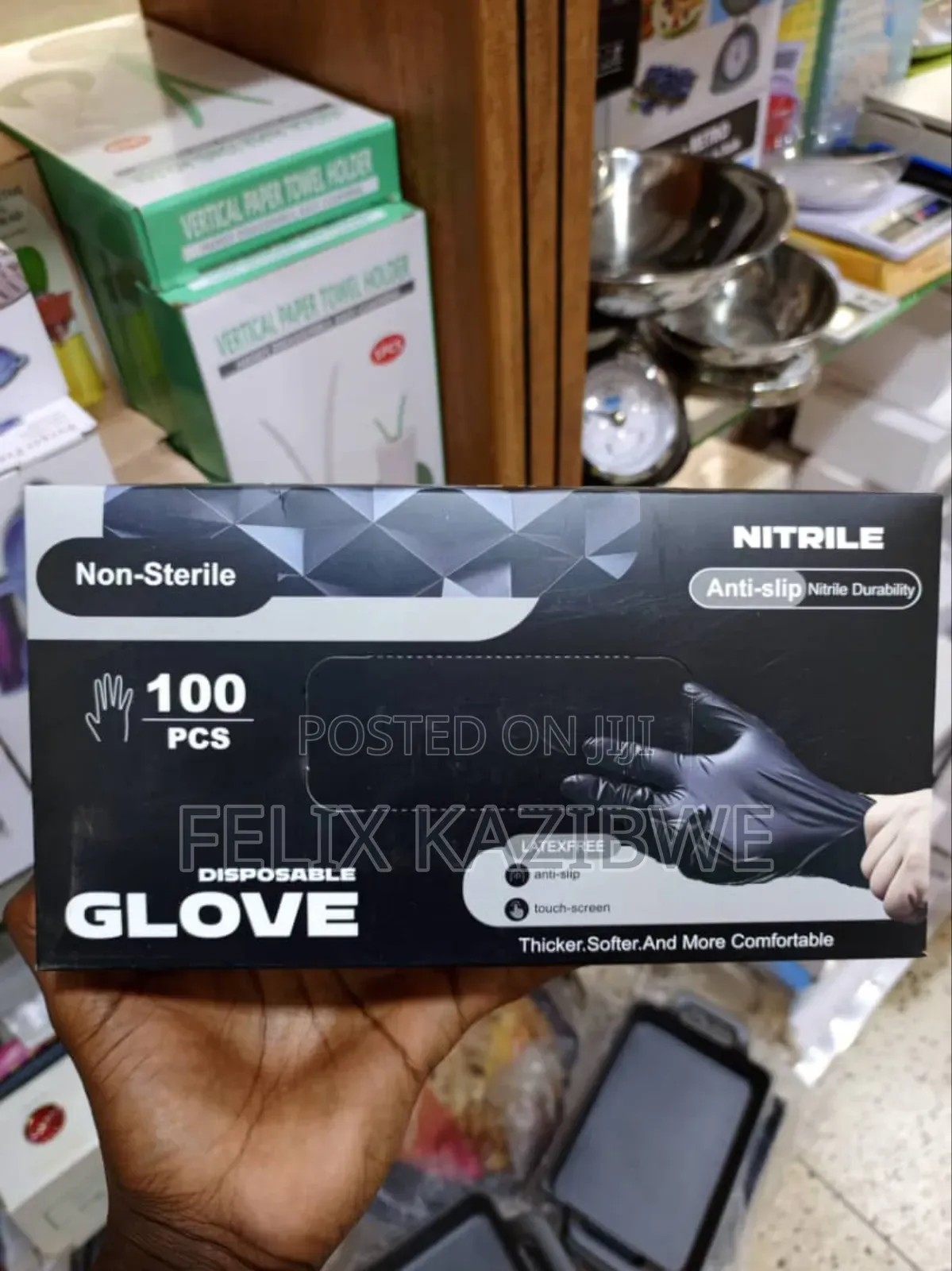 Non-sterile Nitrile Disposable Gloves 100pcs.