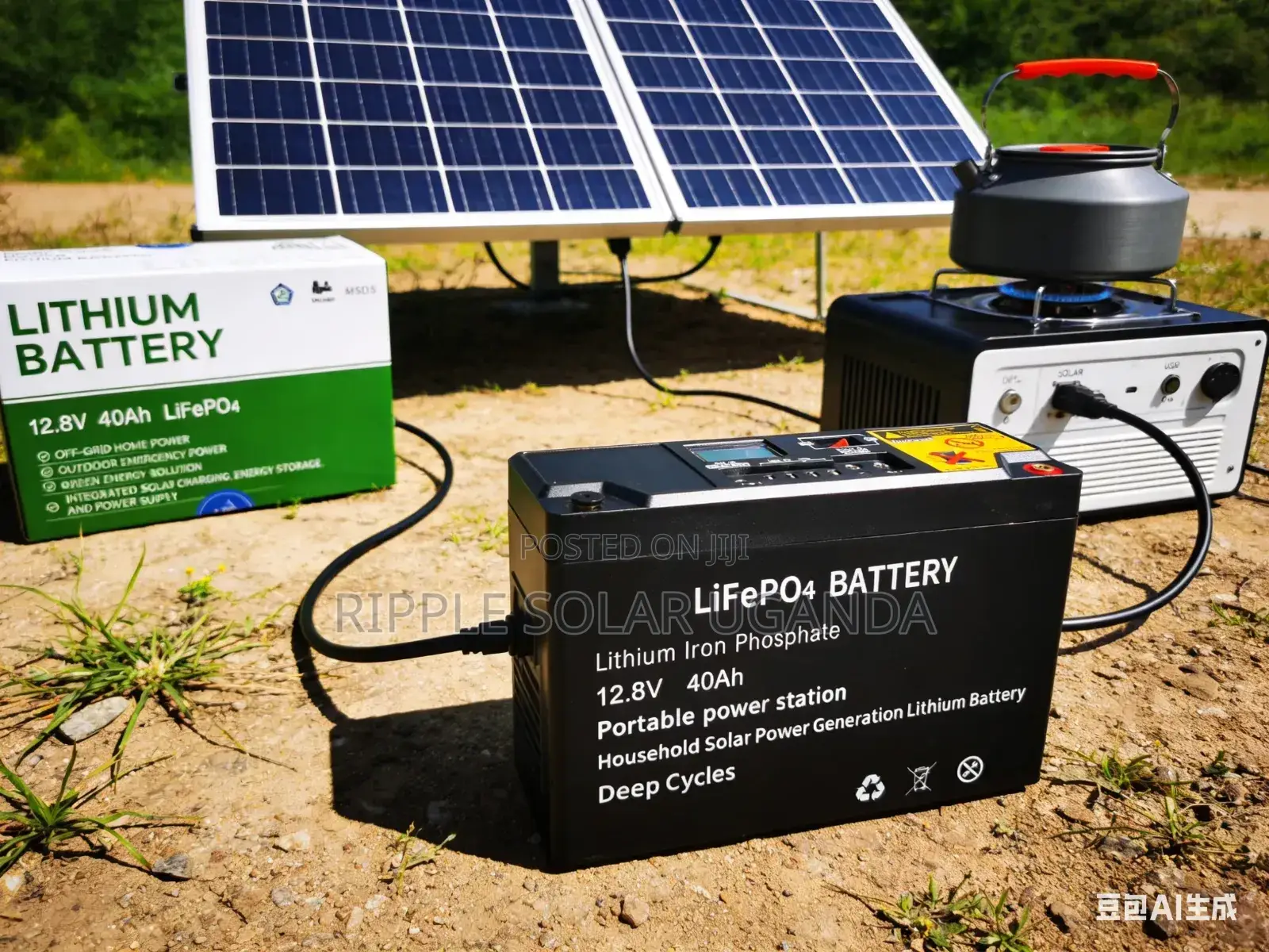 12.8v 40ah Lifepo4 Lithium Solar Battery Long Life Kampala