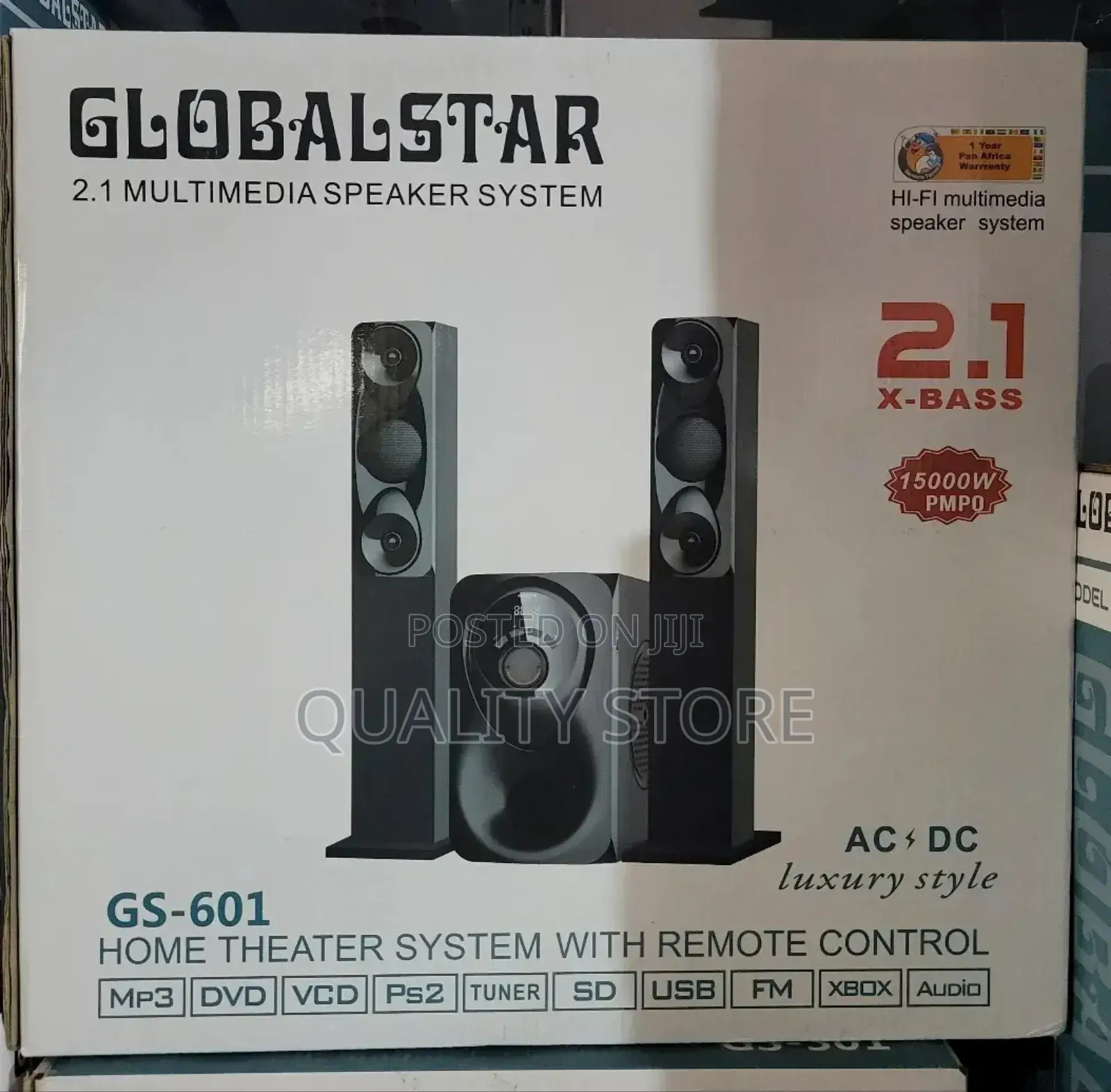 Global Star 2.1 Channel Multimedia Speaker System Gs-601
