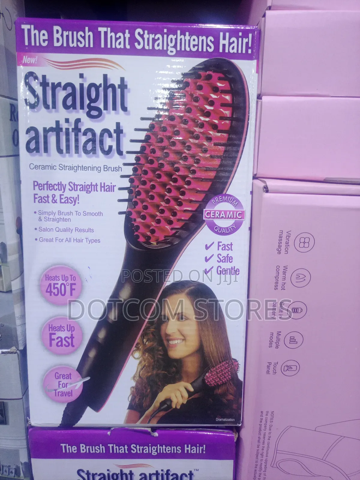 Straight Artifact Ceramic Straightening Brush.