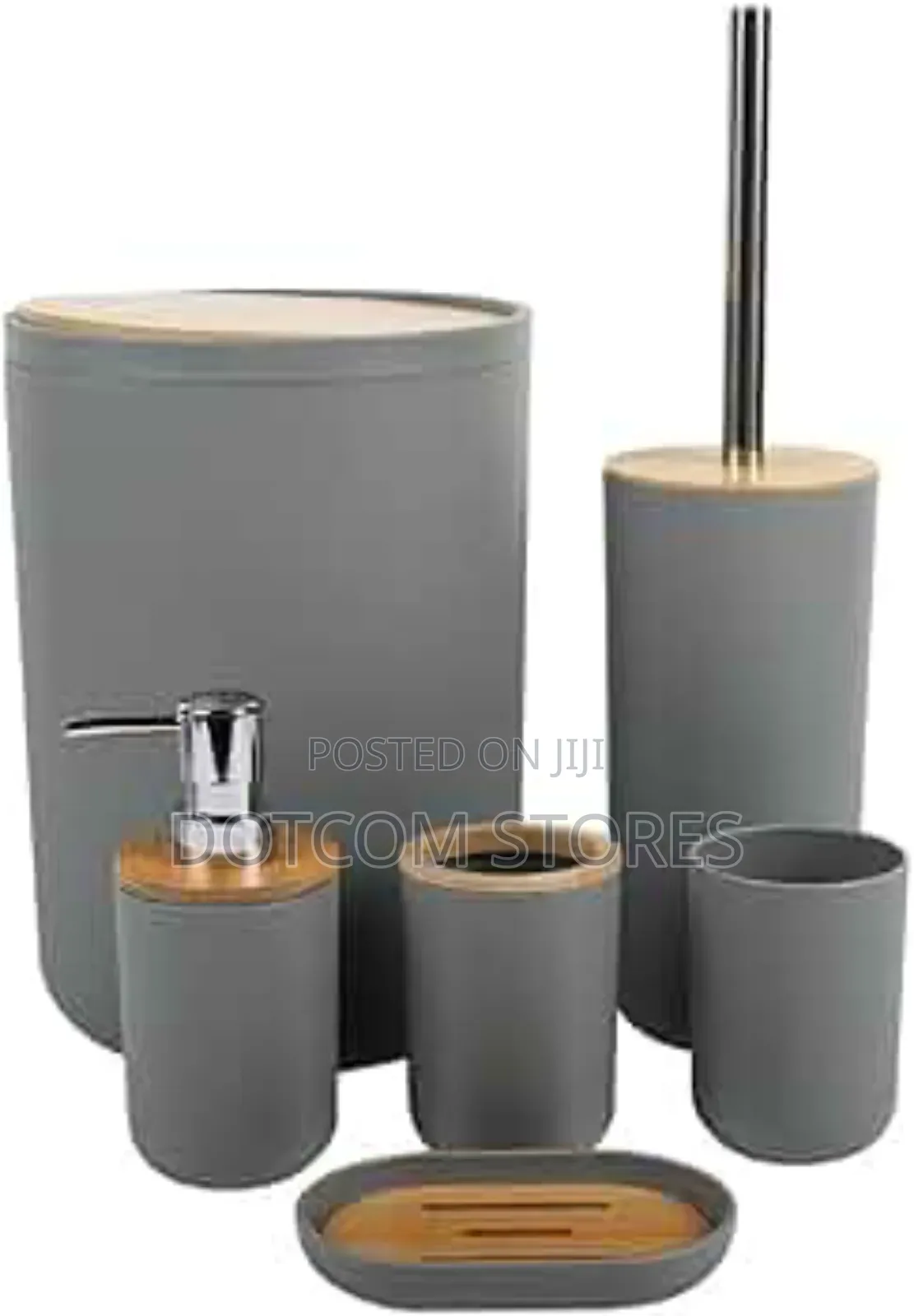 6-Piece Fashion Boutique Bath Series Bathroom Accessory Set.