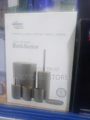 6-Piece Fashion Boutique Bath Series Bathroom Accessory Set.