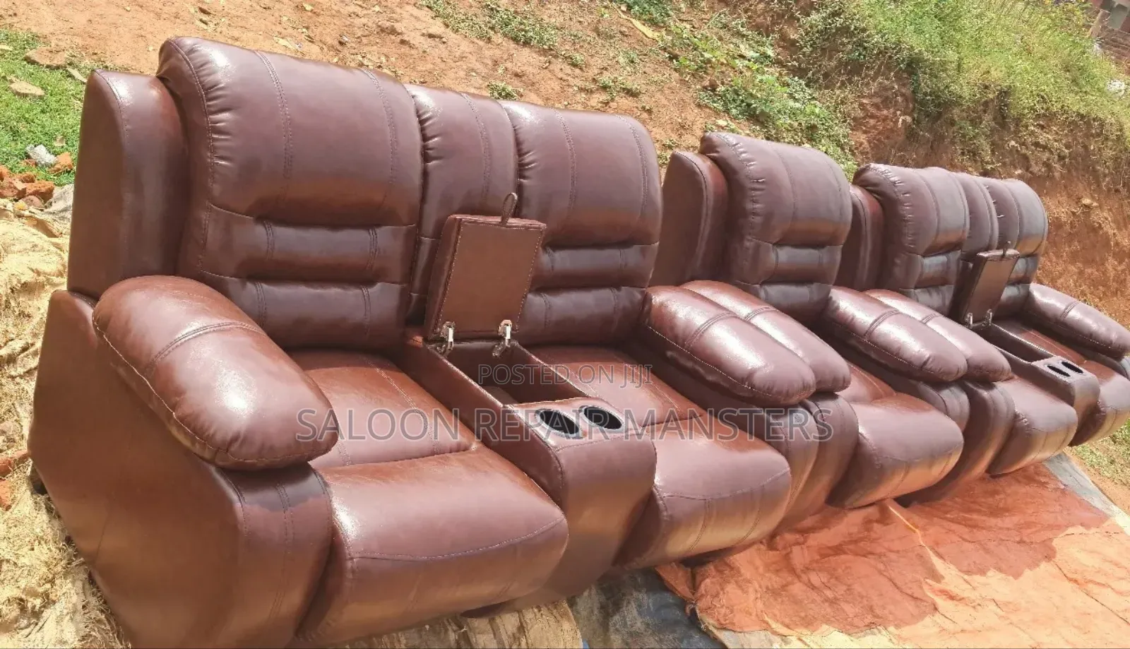Chairs for Sale in Blown Leather Colour Made in Fiber and Mattress