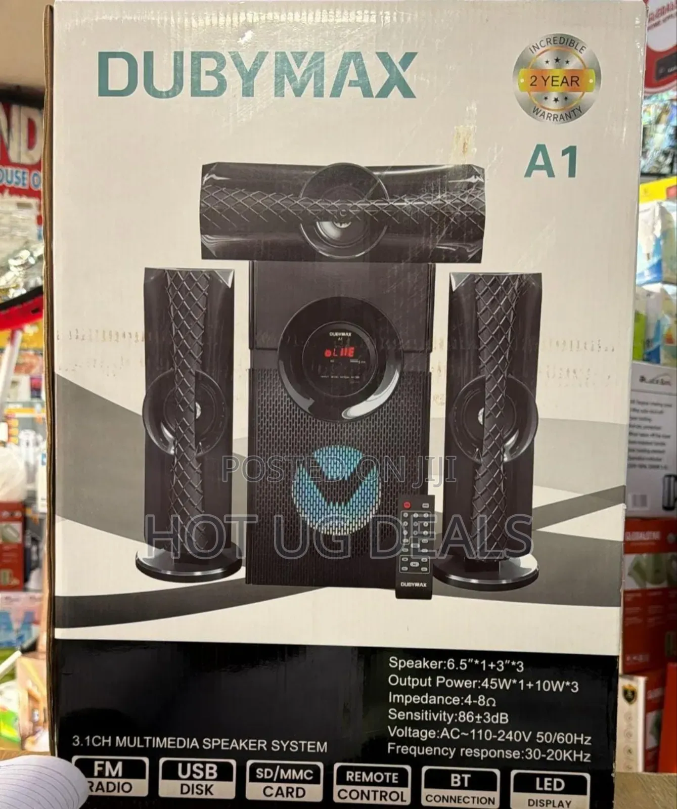Dubymax 3.1-channel Woofer With Bluetooth, Usb, Sdcard Slod, Fm
