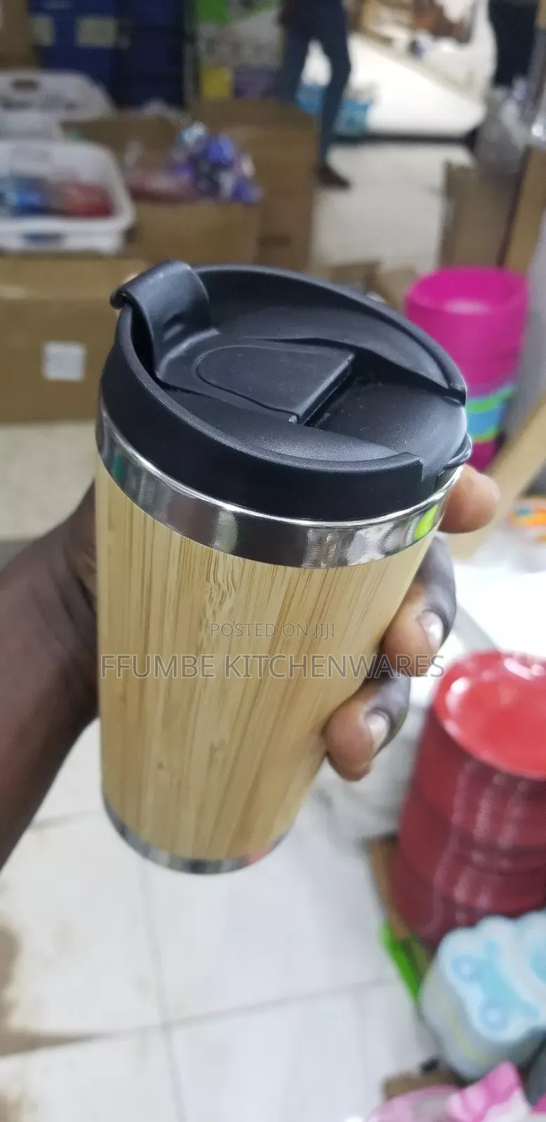 Wooden Travel Coffee Mug