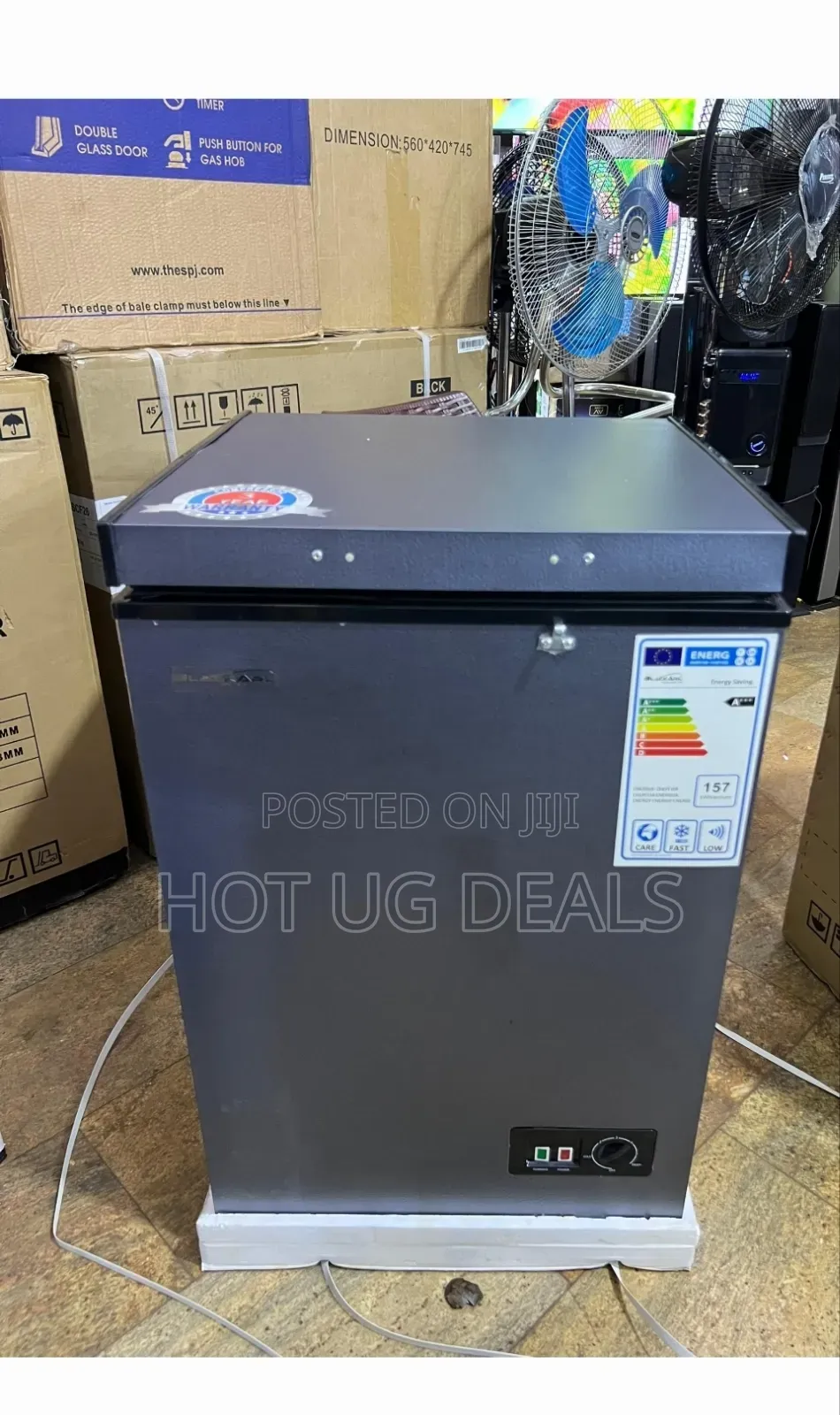 Blackark Chest Freezer 130l With Basket