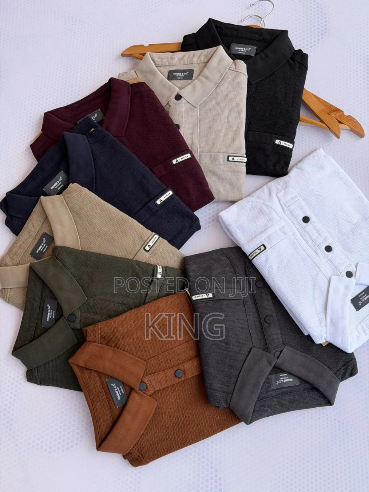 Men's Cas Fitted Cotton Polo T-Shirt.