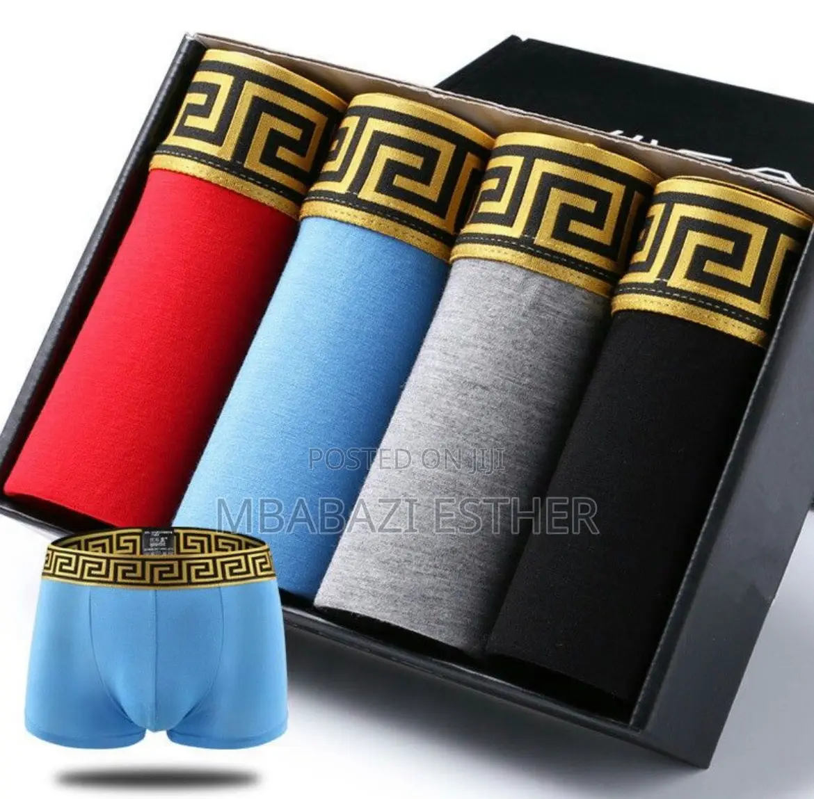 Men Label 3piece Cotton Boxers