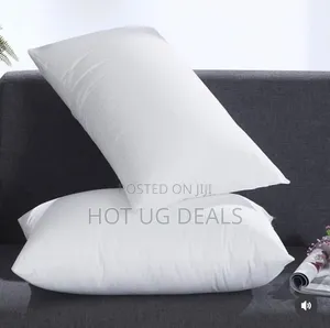 Set Of 2 Fibre Pillows Big Size - White Sleep Well