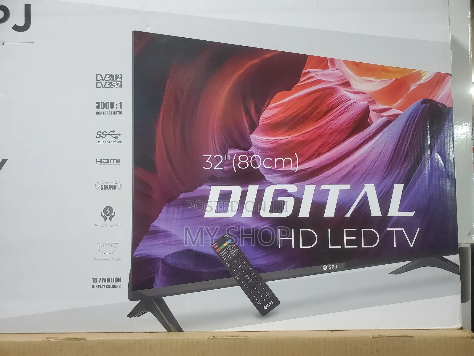 32inch Digital Frameless Tv + Free Wall Mount- Clear Hd Picture