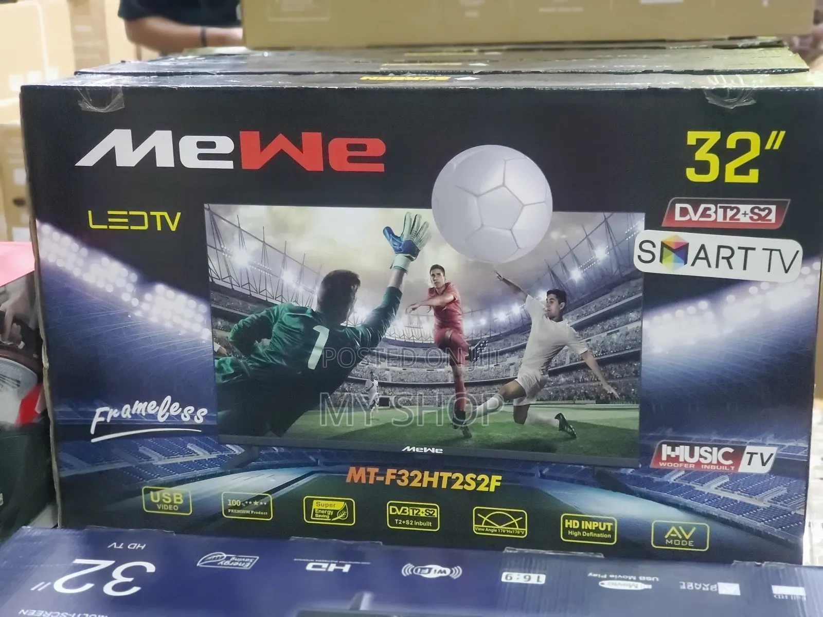 32 Smart Frameless Television - Internet Tv + Free Wall Bracket