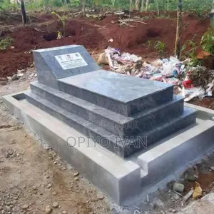 Grey Granite Grave Finishing