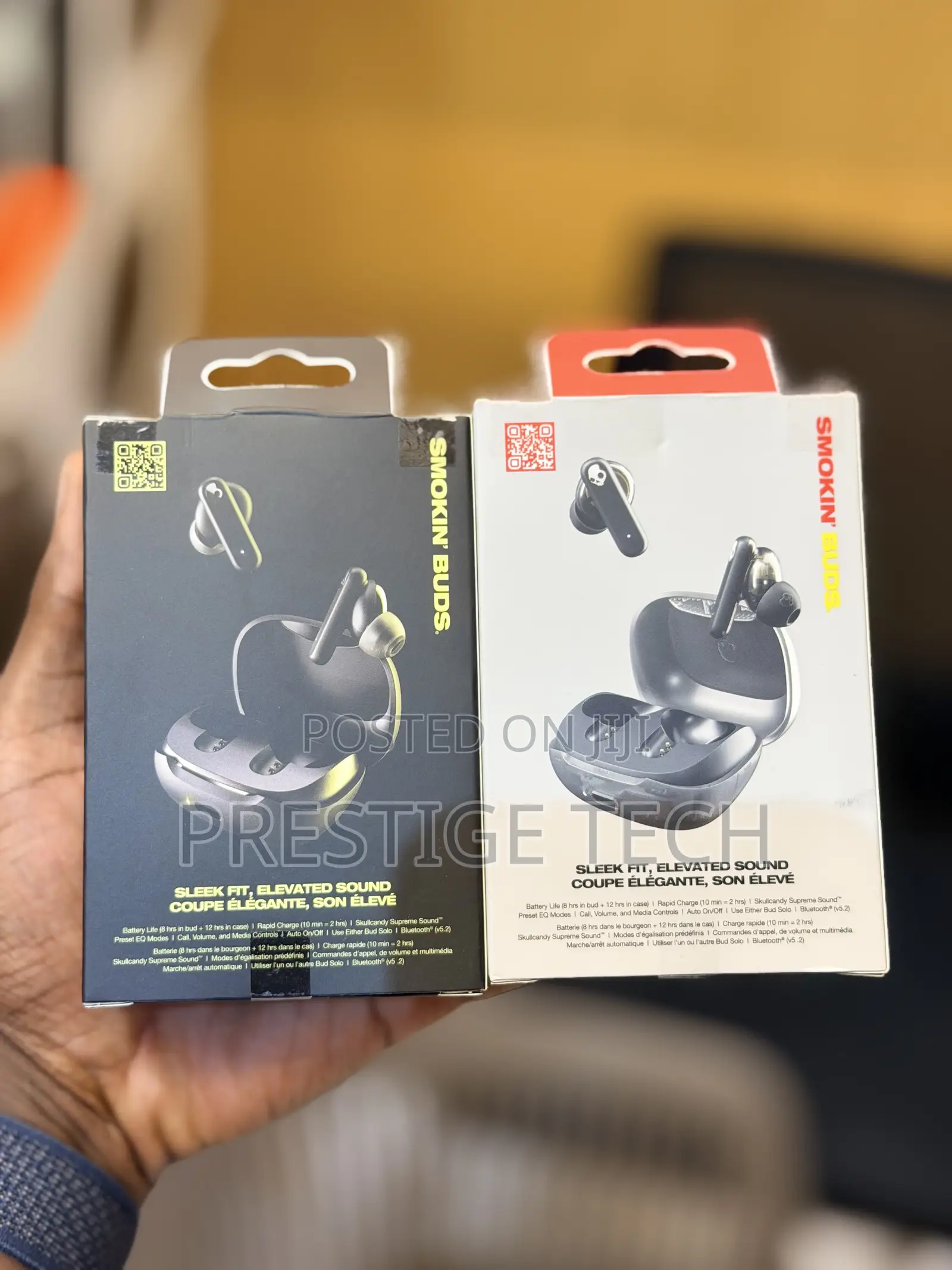 Skullcandy Smokin’ Buds Wireless Earbuds, 20 Hours Battery