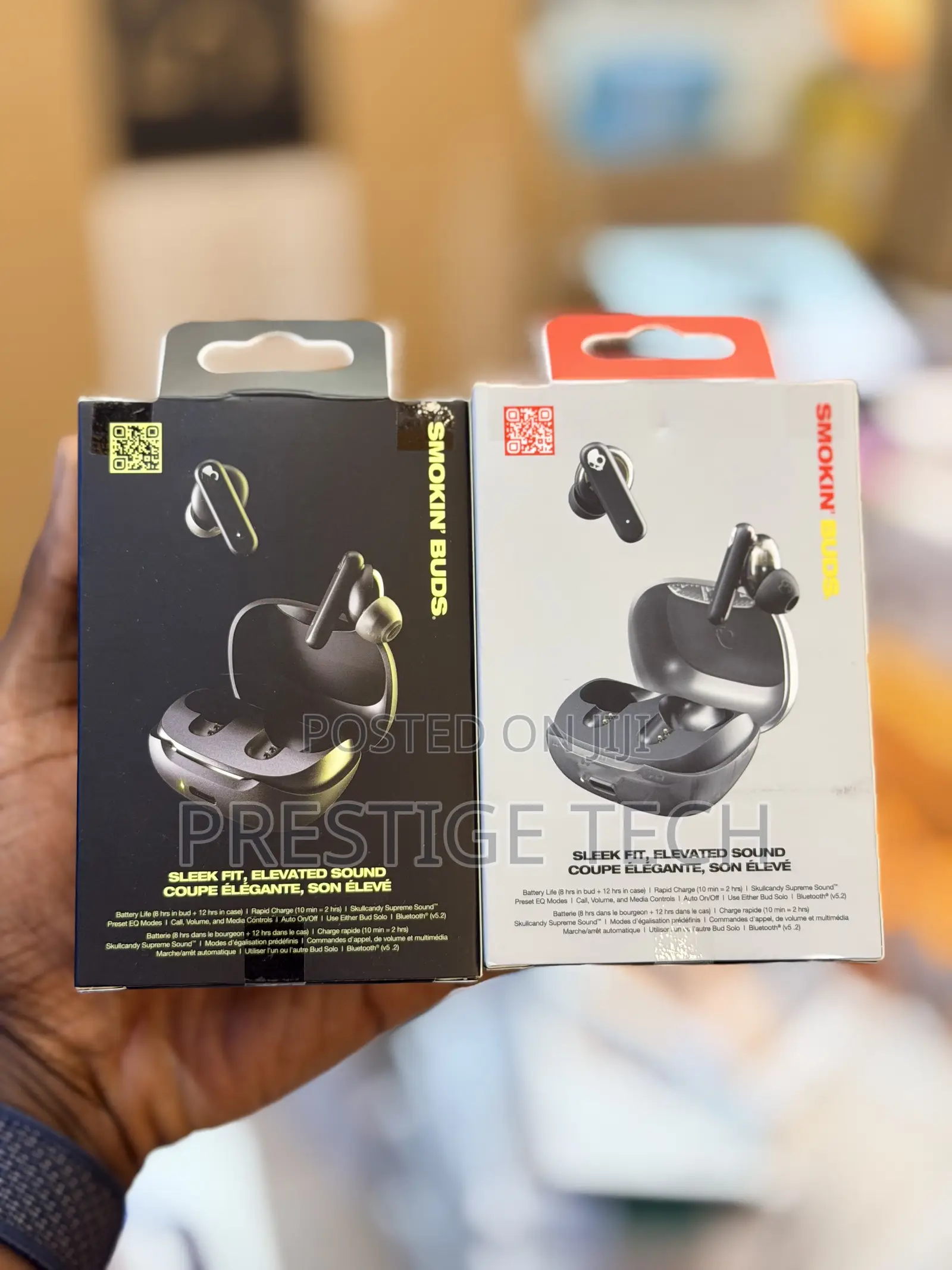 Skullcandy Smokin’ Buds Wireless Earbuds, 20 Hours Battery