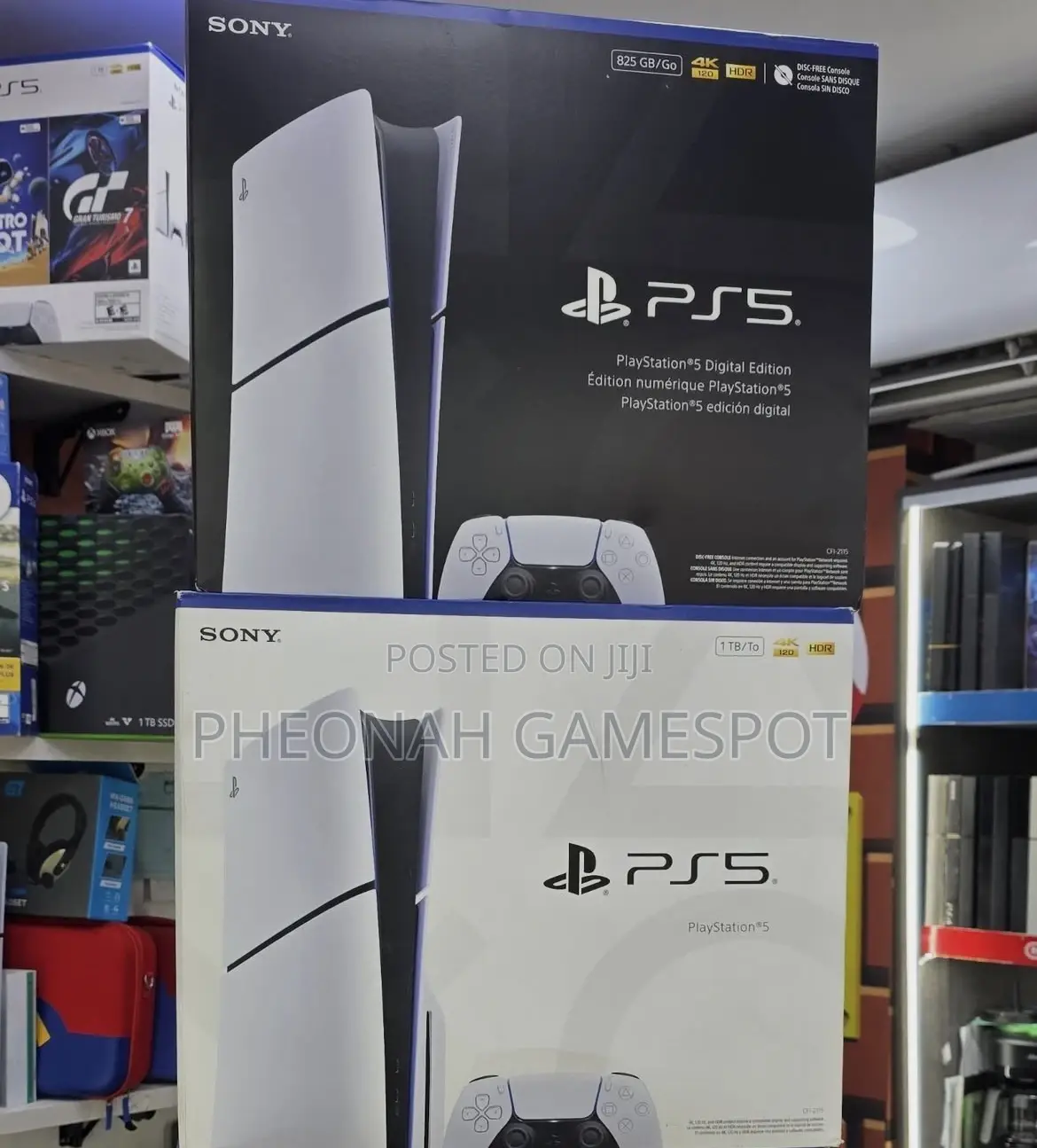 Brand Ps5 Sharp Piece With 2 Pads and 4 Games Installed Ready to Play