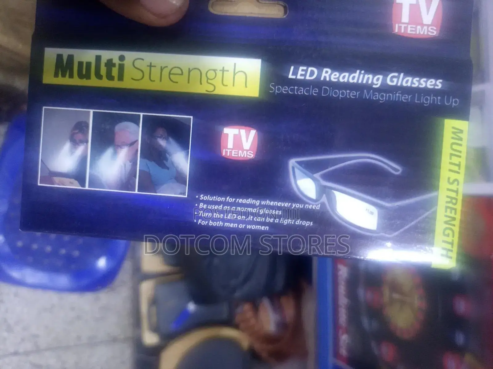 Pair of Tv Items Led Reading Glasses,