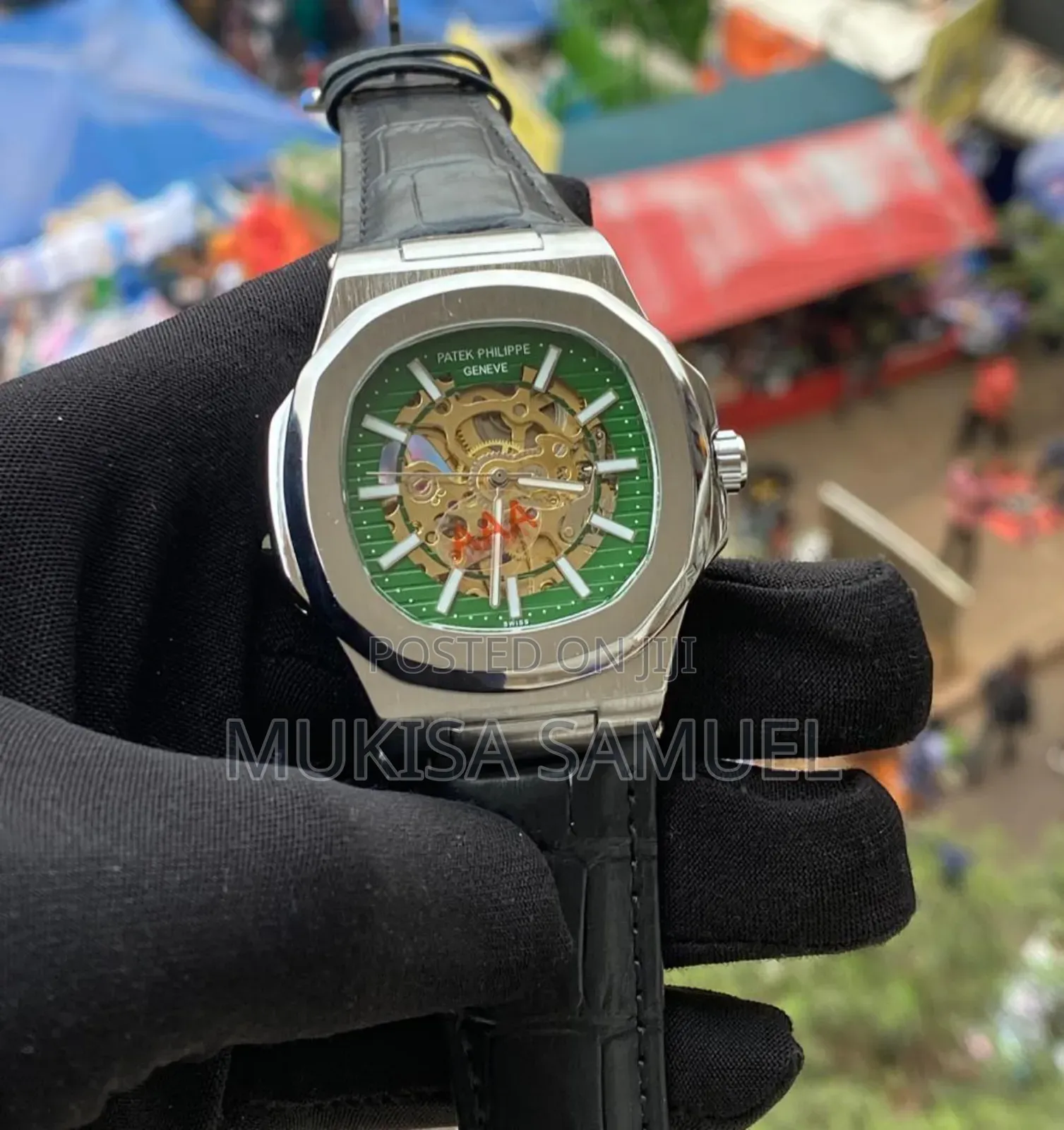 Patek Philippe Mechanical Watch – Green Dial Luxury Edition
