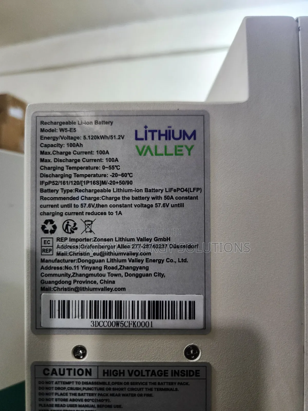 5kwh 48v Lithium Phosphate Battery