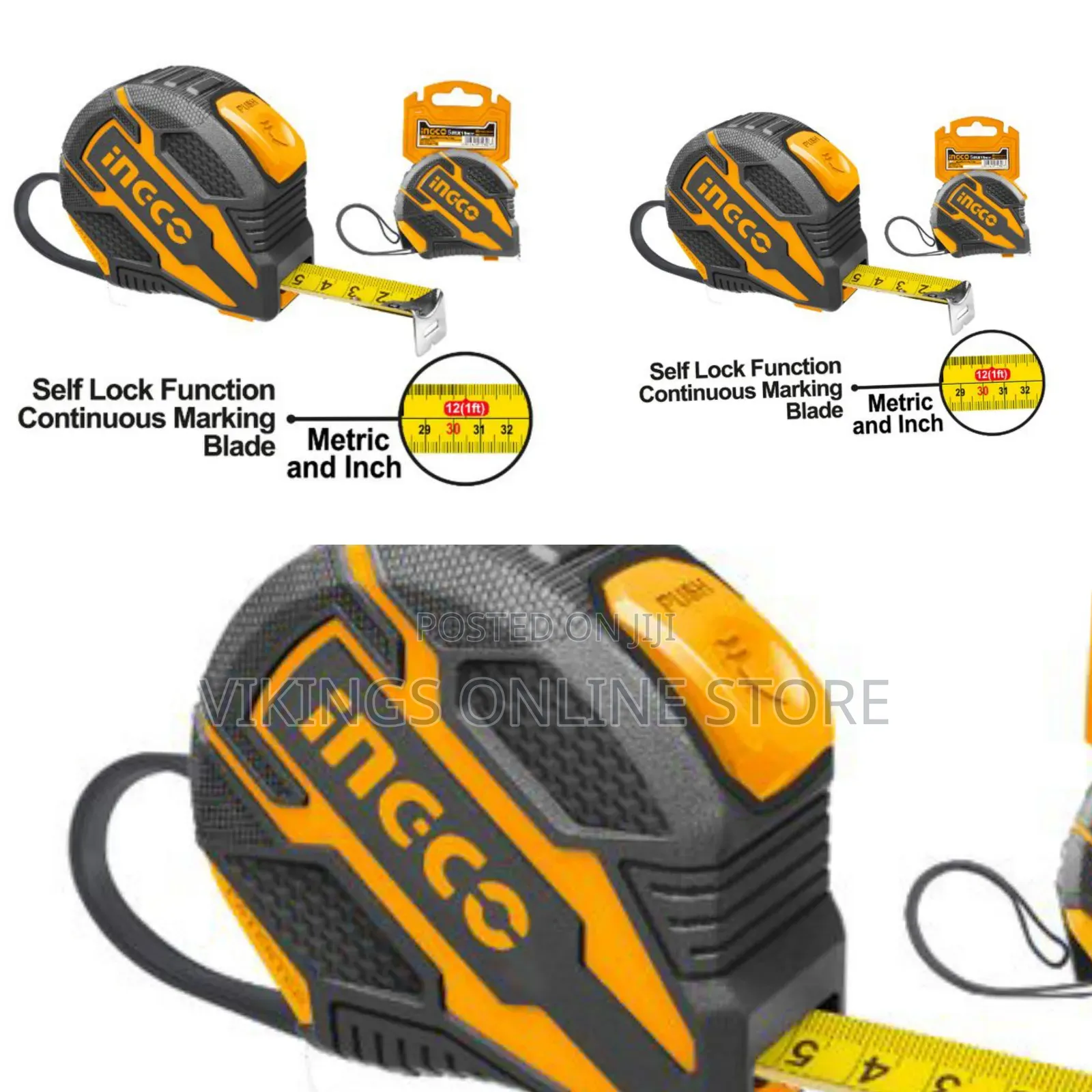 Ingco Steel Measuring Tape 8 Meter X 25mm Hsmt08825