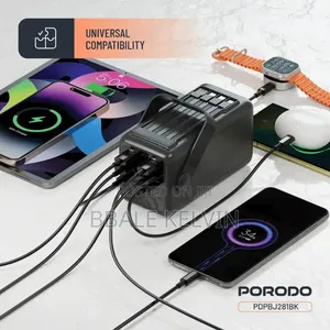 Porodo Lara 50000mah Power Bank With Integrated Cables and Flashlight