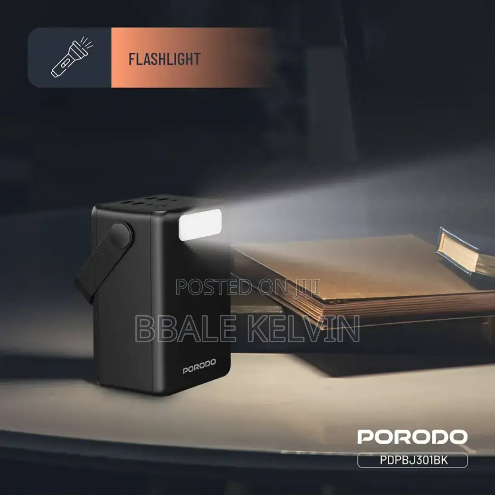 Porodo Lara 80000mah Power Bank With Integrated Cables and Flashlight