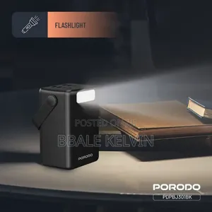 Porodo Lara 80000mah Power Bank With Integrated Cables and Flashlight