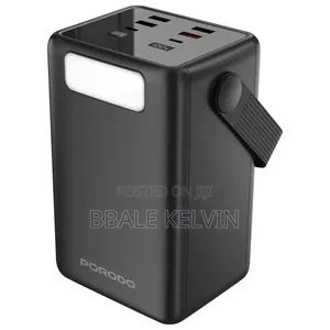 Porodo Lara 80000mah Power Bank With Integrated Cables and Flashlight