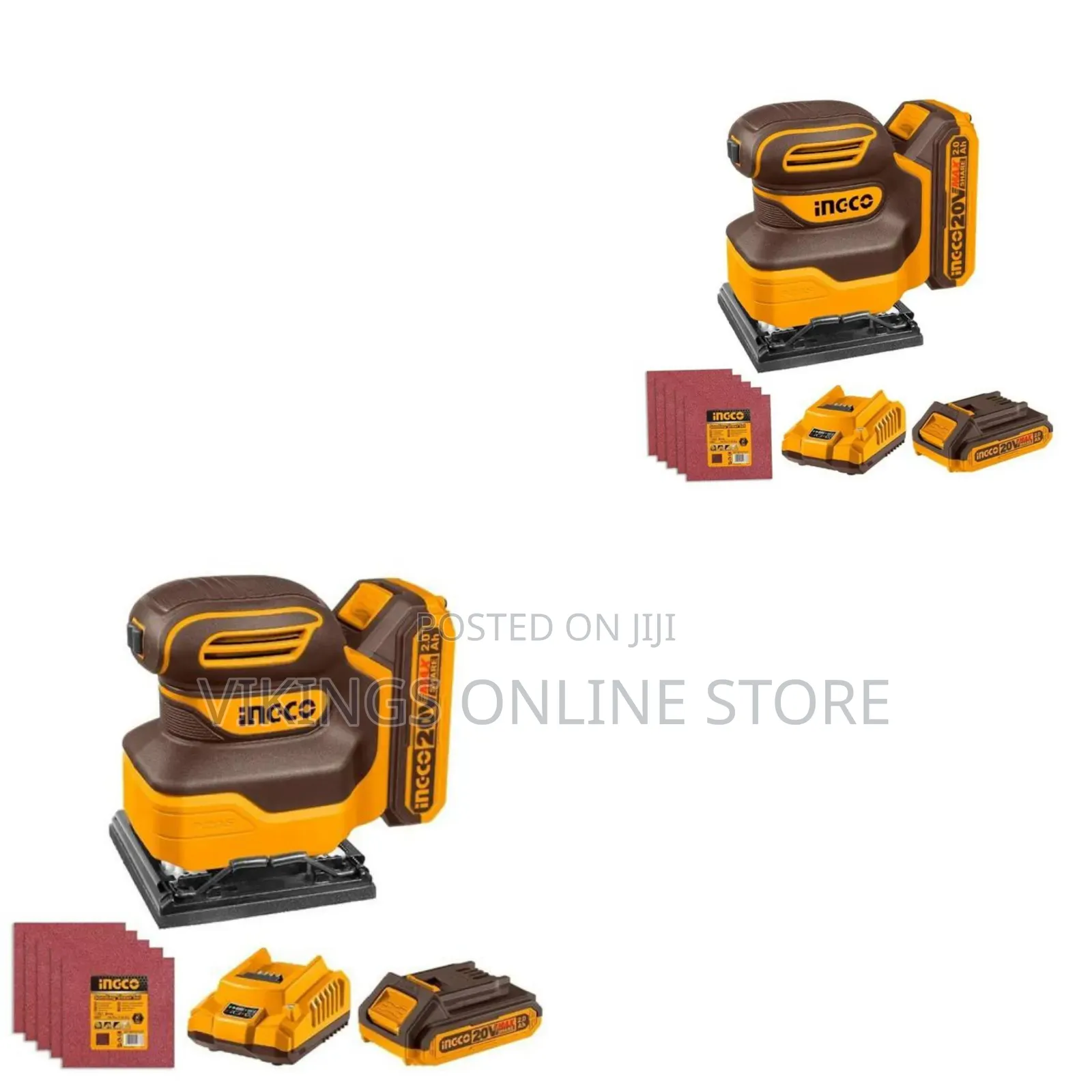 Ingco 20v Cordless 1/4 Sheet Sander 12000rpm Electic Orbital Sander
