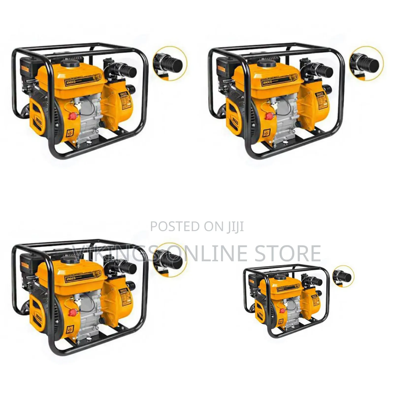 Ingco Gasoline Water Pump 80mm - Orange