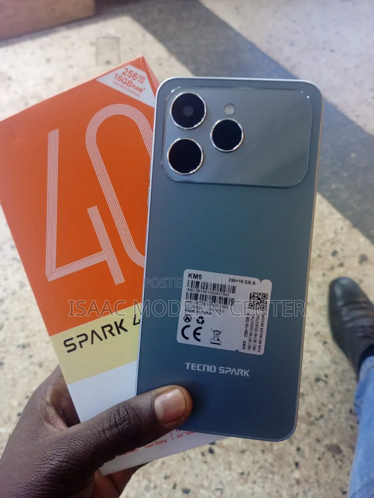 New Tecno Spark 40 256 GB Gray