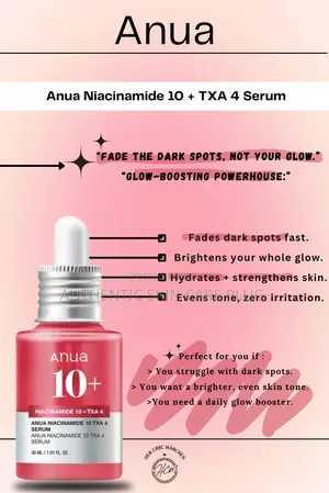 Anua Niacinamide 10% + Txa 4% Korean Dark Spots Serum