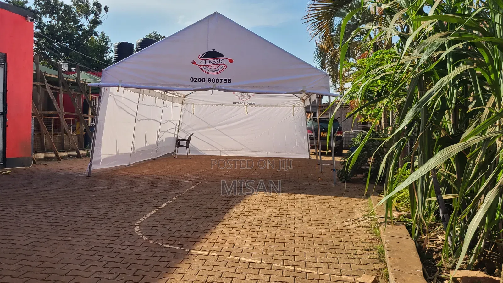 100 Seater Ordinary Tent Covering 3 Sides