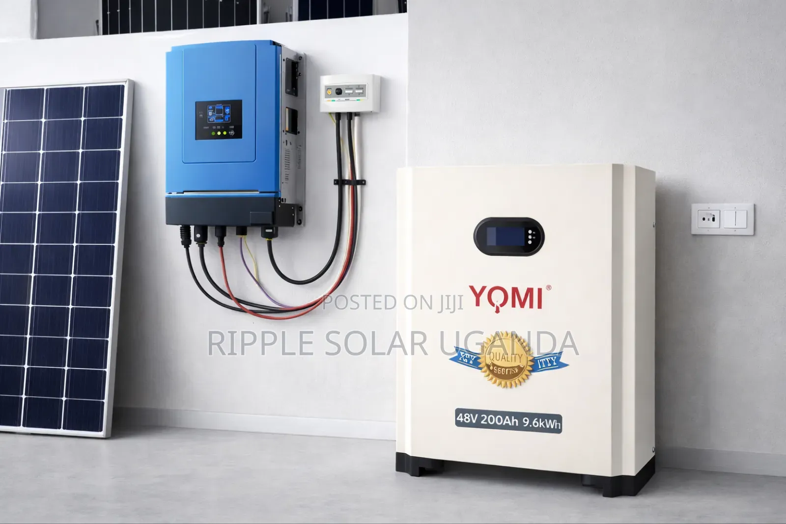 25.6v 200ah Lifepo4 Lithium Solar Battery Cabinet 5.12kwh Backup