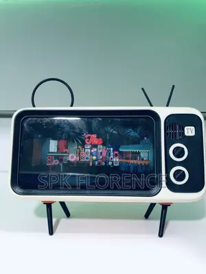 Classical Tv Phone Holder +Bluetooth Speaker