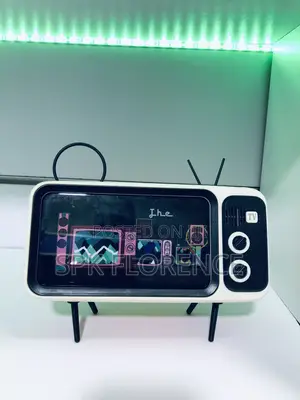 Classical Tv Phone Holder +Bluetooth Speaker