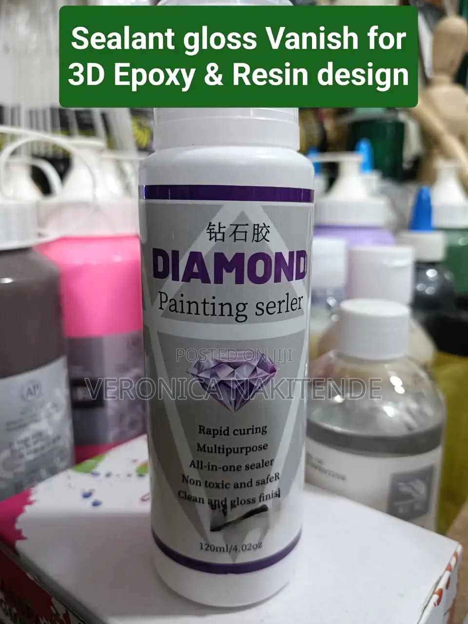 Sealant Gloss Vanish for 3d Epoxy Resin Design