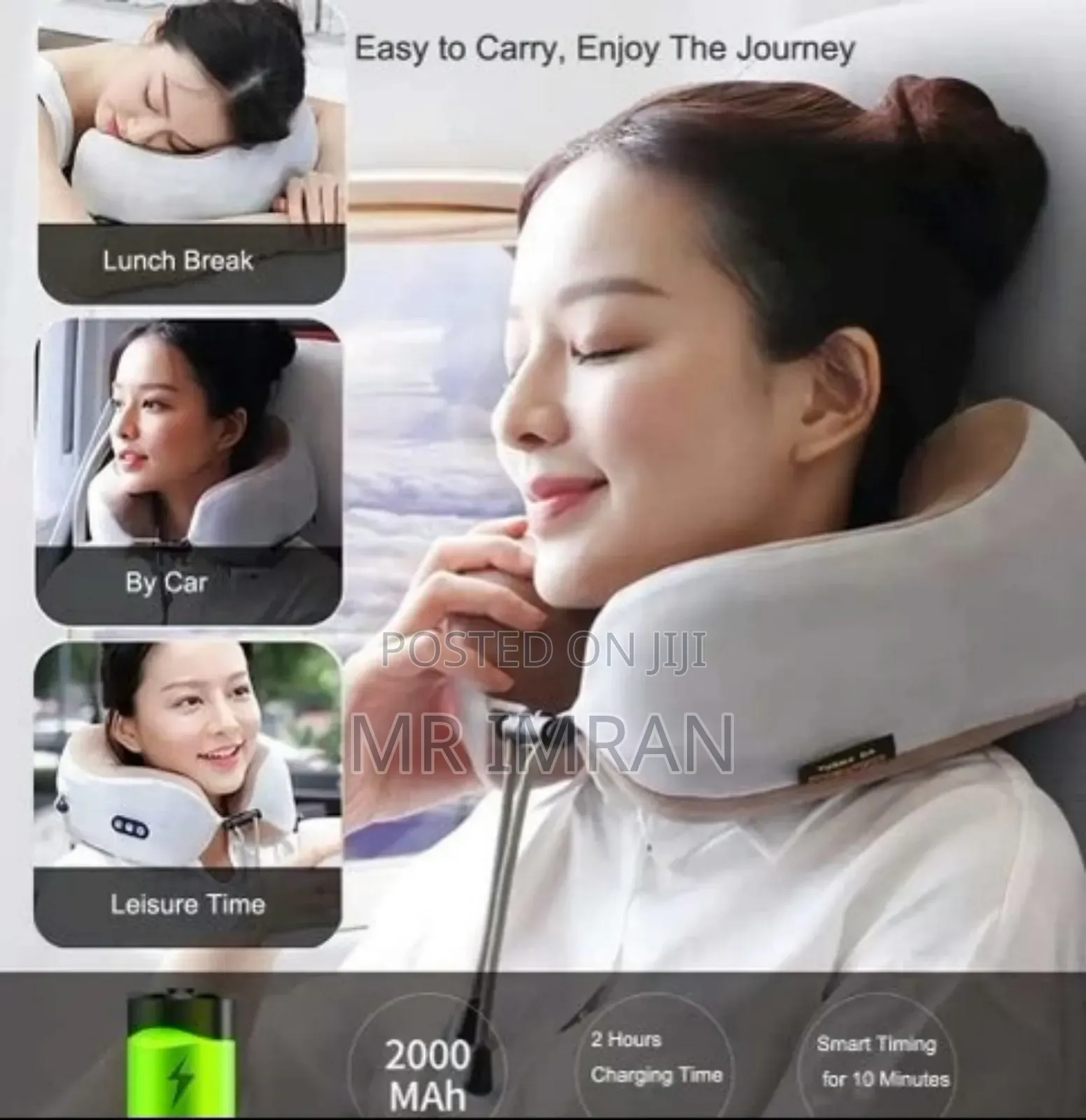 Portable Electric U-Shaped Neck Massager Pillow