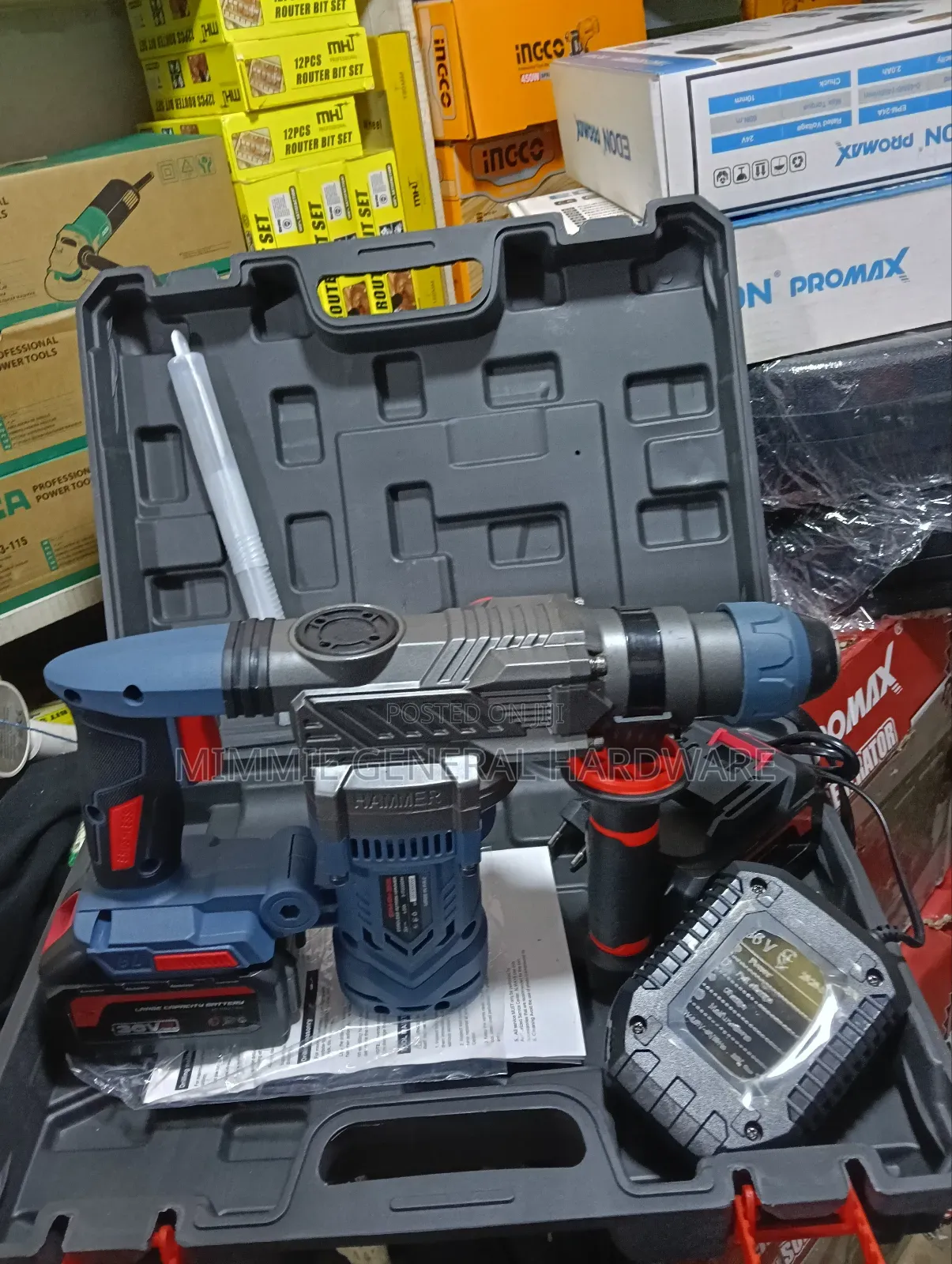 Edon Promax 36v Cordless Rotary Hammer Drill, Rechargeable Drill