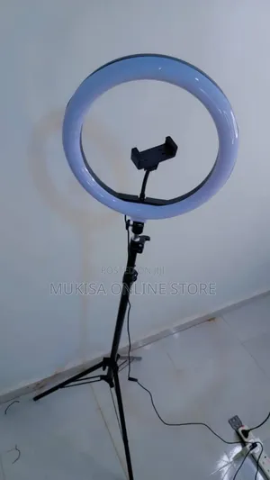 Portable Led Ring Light With a Built-in Phone Holder