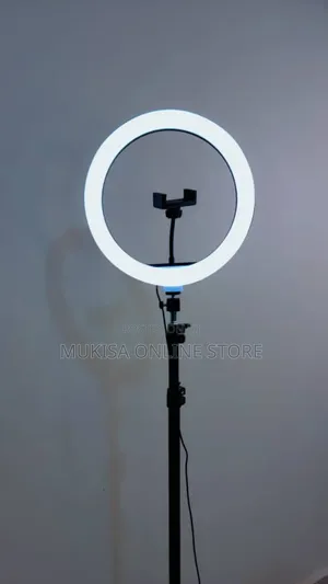 Portable Led Ring Light With a Built-in Phone Holder